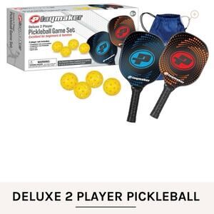 Playmaker Pickleball, 2 Player set New in box carry case official size balls